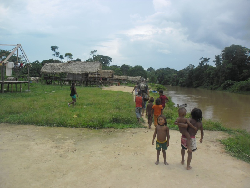 Aldeia da etnia kulina, em Eirunepé, no Amazonas.  (Foto: Arquivo Funai)