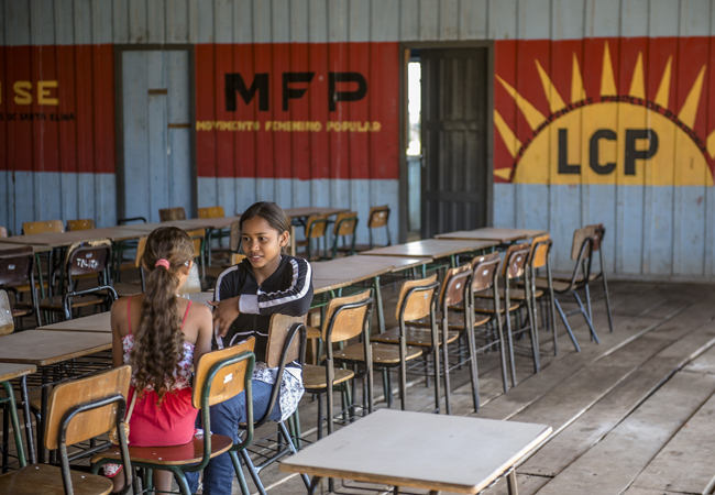 Escola Santa Elina, da Liga dos Camponeses. (Foto: Gerardo Lazzari)
