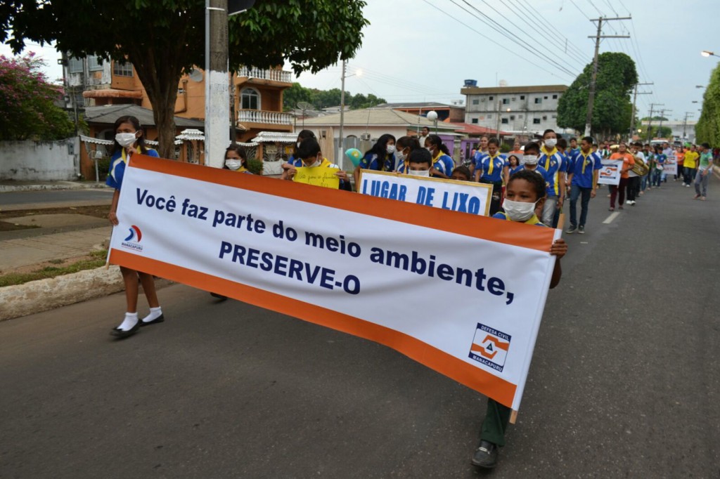 Protesto foi organizado pela Secretaria Municipal de Proteção e Defesa do Meio Ambiente (Foto: José Alberto de Lima (Zeg-Deg) 
