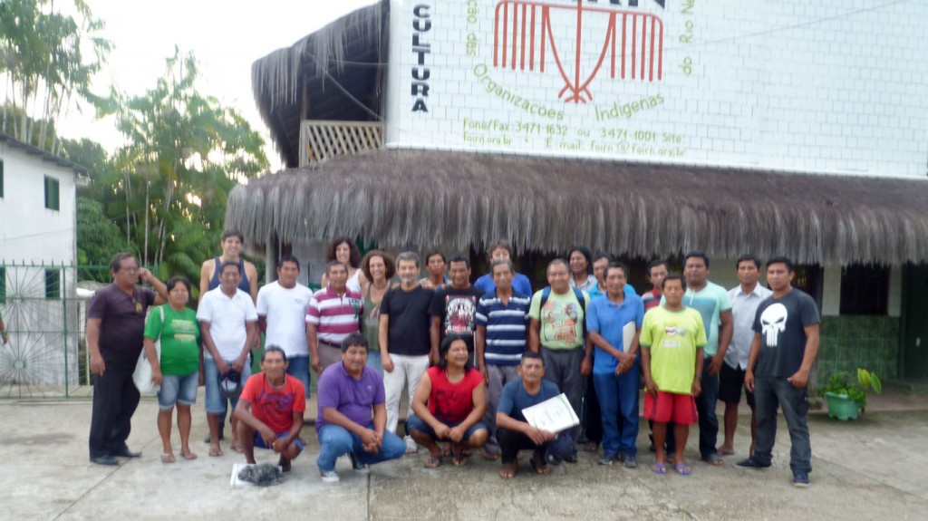 Os participantes do Simpósio de Kumuã (pajés) tukano em São Gabriel da Cachoeira, no Alto Rio Negro, Amazonas. (Foto:  Ivan Barreto/AmReal)