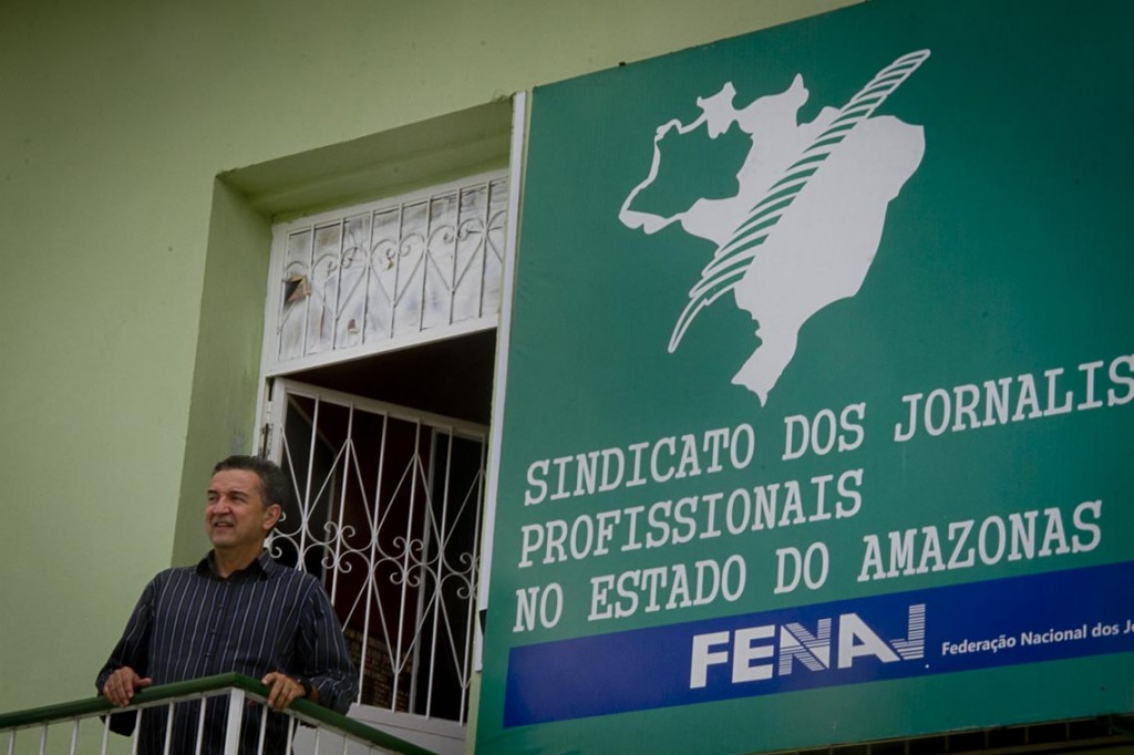 O presidente do Sindjor-AM, jornalista Wilson Reis (Foto: Alberto César Araújo/AmReal) 