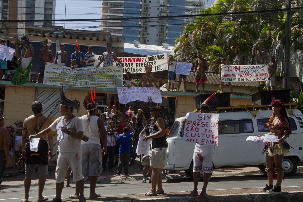 Ocupa Funai em Manaus protestou contra violação de diretos em 2016 (Foto: Alberto César Araújo/Amazônia Real)