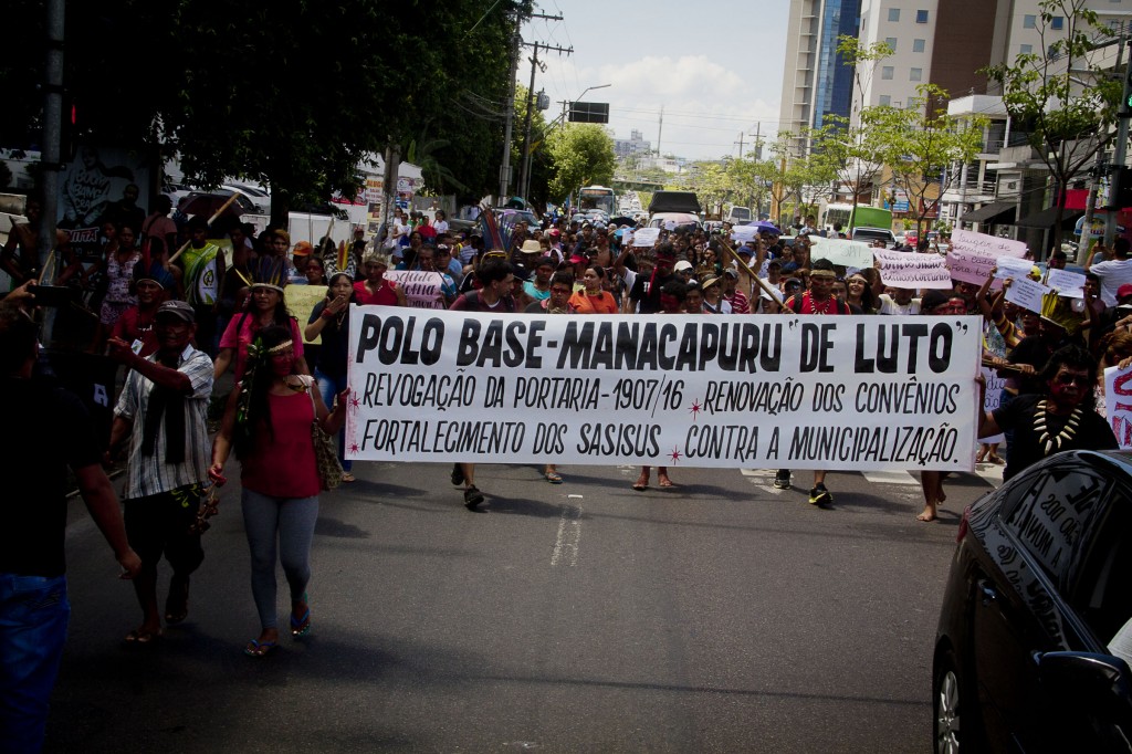 Protestos nas ruas de Manaus (Foto: Alberto César Araújo/Amazônia Real)