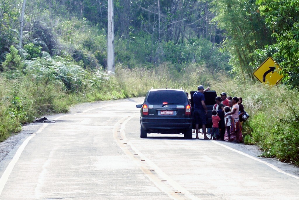 Em Pacaraima índios Warao cruzam a fronteira com a Venezuela (Foto: Marcelo Mora/Amazônia Real)