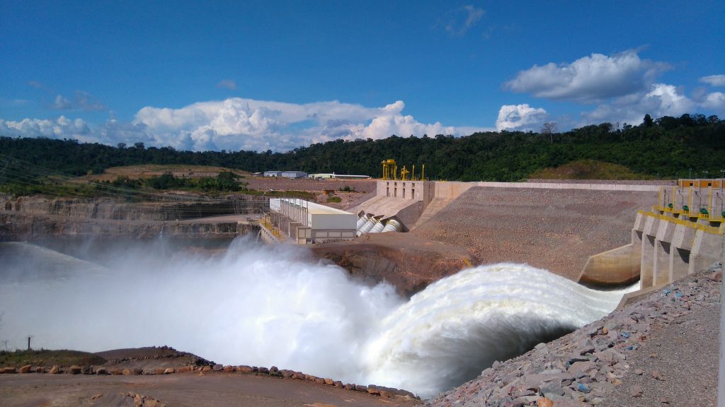 Hidrelétrica de Teles Pires, em Mato Grosso (Foto: UHE TELES PIRES/Divulgação)