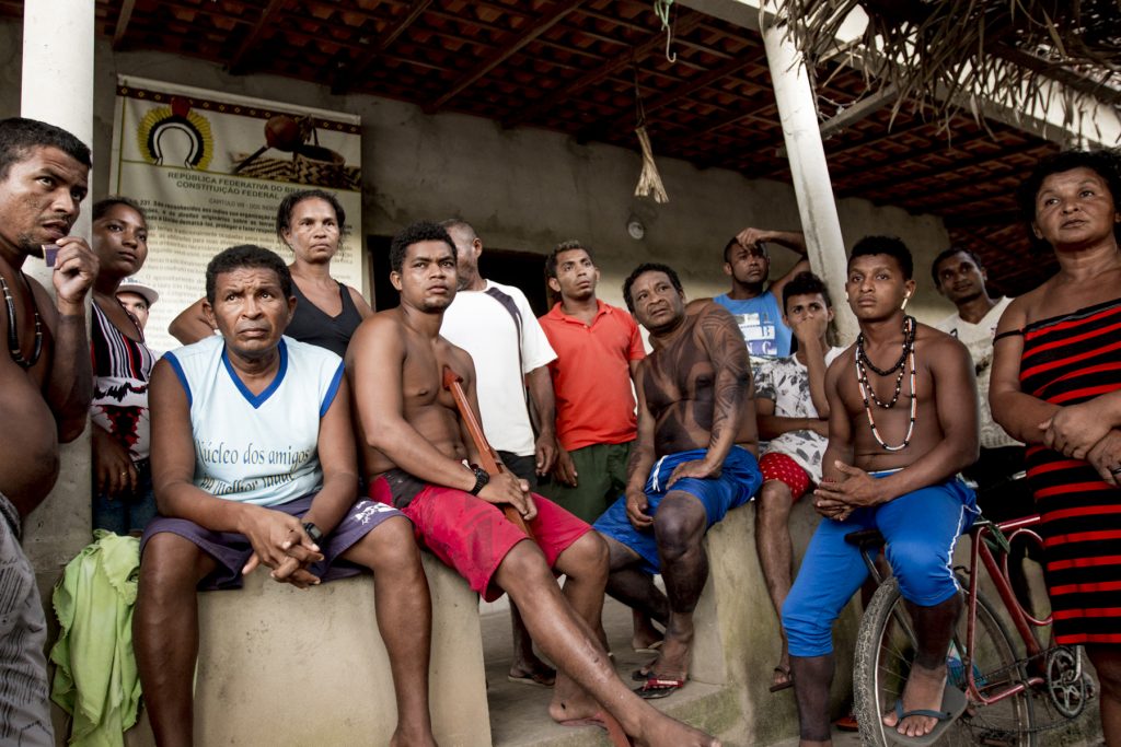 Indígenas Gamela da aldeia Cajueiro Piraí, localizada em território retomado em 2015 (Foto: Ana Mendes/CIMI)