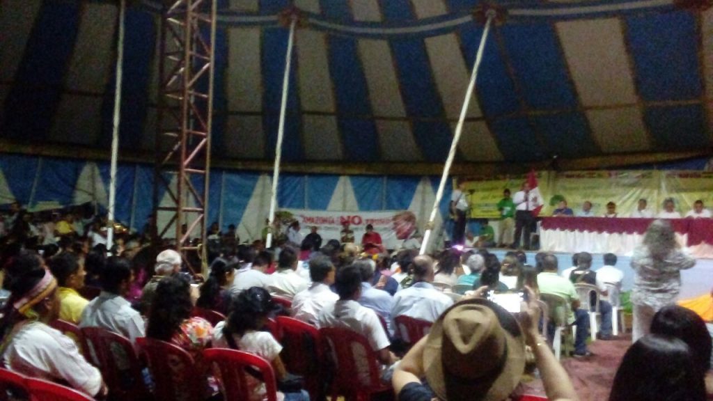 Plenária do Fórum Social Panamazônico no Peru (Foto: Fospa)