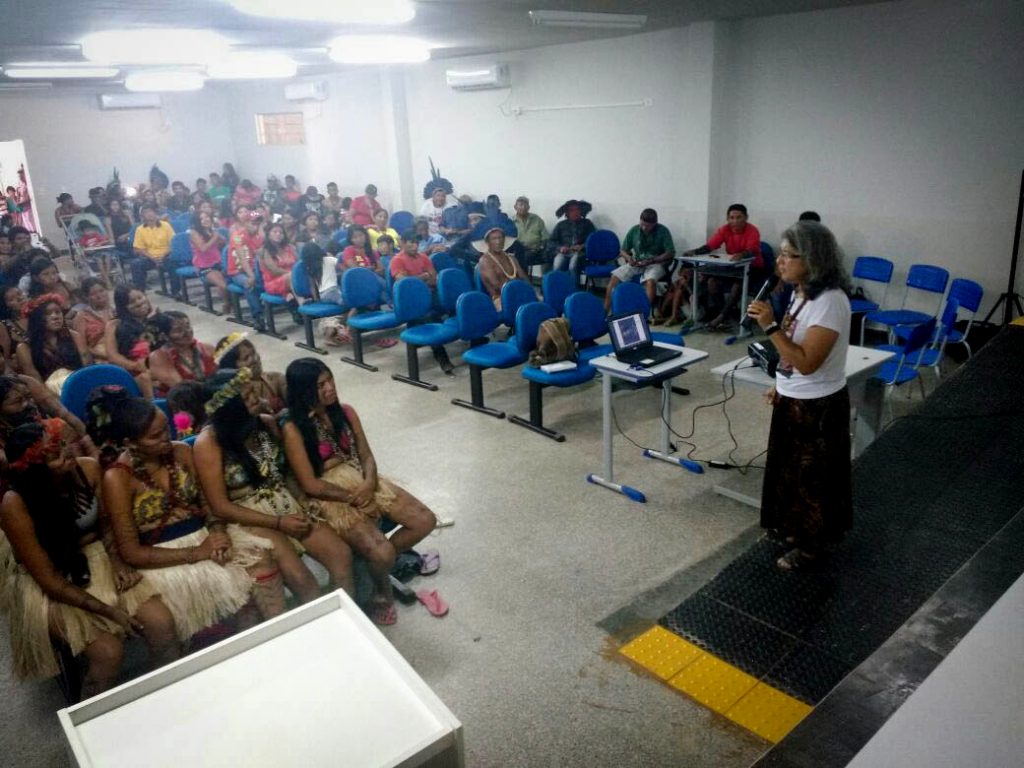 Seminário com povos indígenas atingidos pela barragem de Teles Pires (Foto: Darlisson Apiaká)