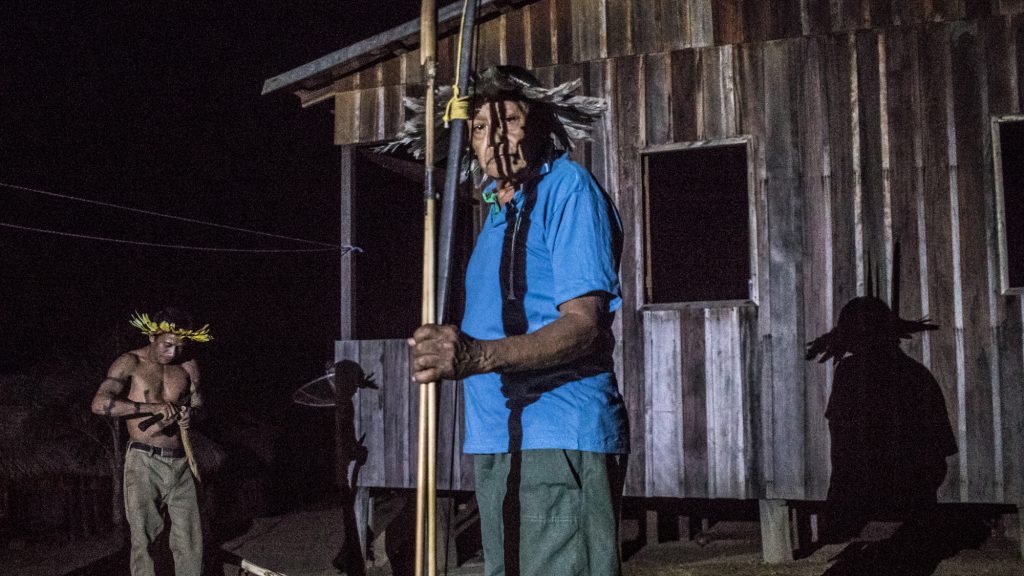O guerreiro Aruká Juma (Foto: Gabriel Uchida/Amazônia Real)