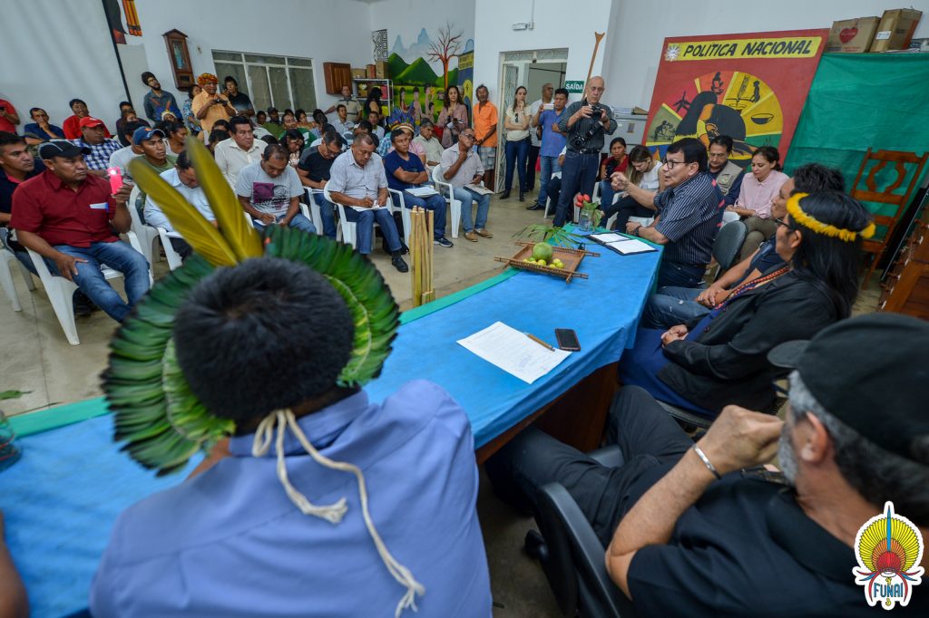 Reunião com Conselho Indígena de Roraima (Foto: Mário Vilela/Funai)