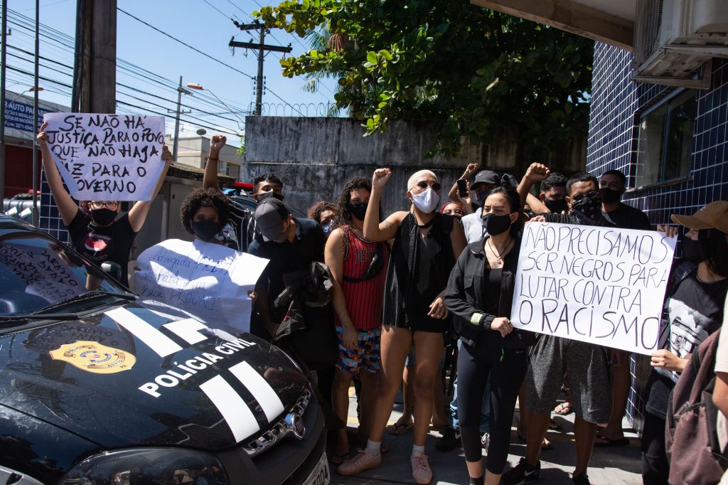 Manifestação antirracista em Belém (Foto Cícero Pedrosa Neto