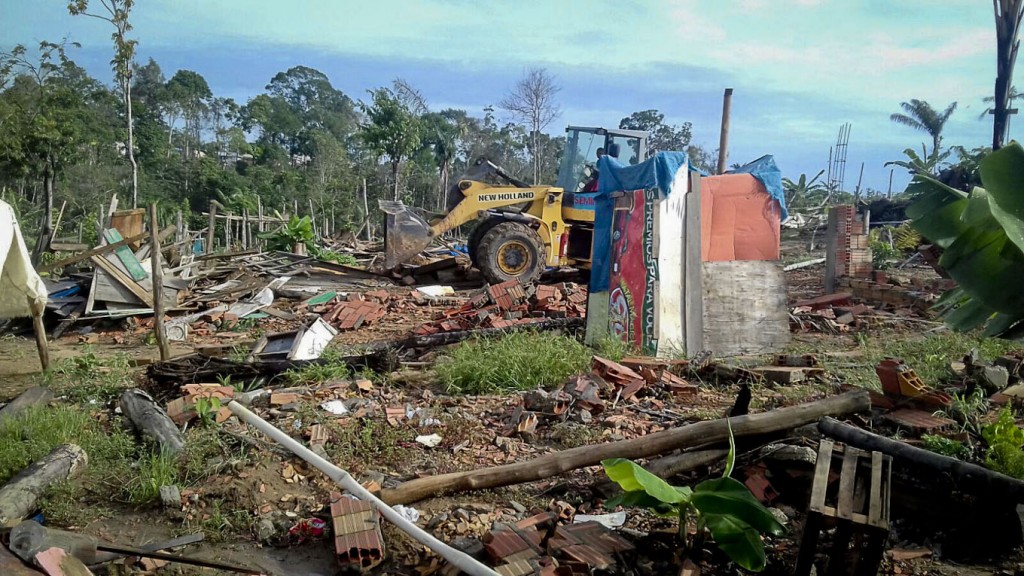 Ação da Rocam no dia 3 de março de 2016 (Foto: Amazônia Real)