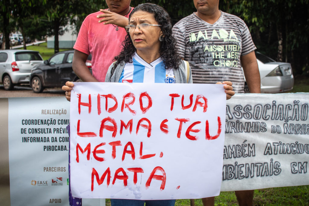 Protesto, em 2019, contra a empresa Hydro Alunorte