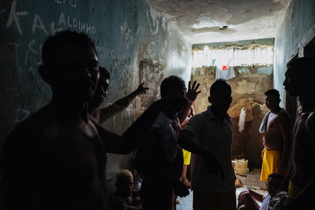 Detentos na Penitenciária de Monte Cristo em Roraima (Foto: Thiago Dezan/Farpa/CIDH)