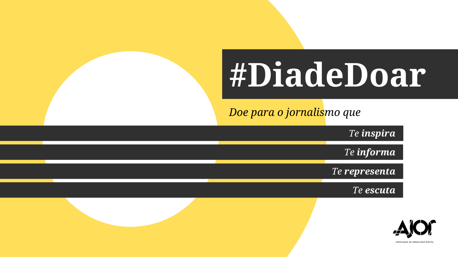 Jornalismo digital brasileiro se une na campanha #DiadeDoar
