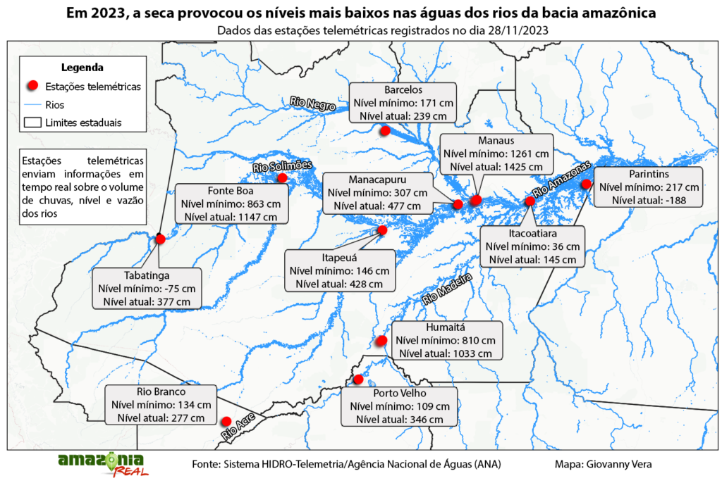 Seca no as deixa cidades isoladas e com escassez de alimento -  Amazônia Real