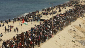 Gaza/Palestina - 27/01/2025 - Milhares de Palestinos retornam para Gaza totalmente destruída, após cessar fogo. Foto: RS/Fotos Públicas