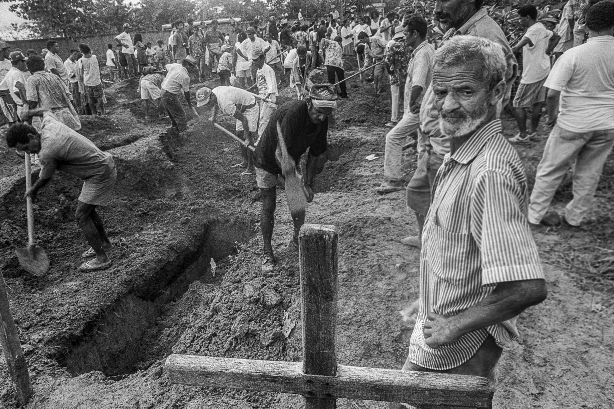 Enterro das vitimas do massacre do Eldorado dos Carajás, ocorrido em 1998