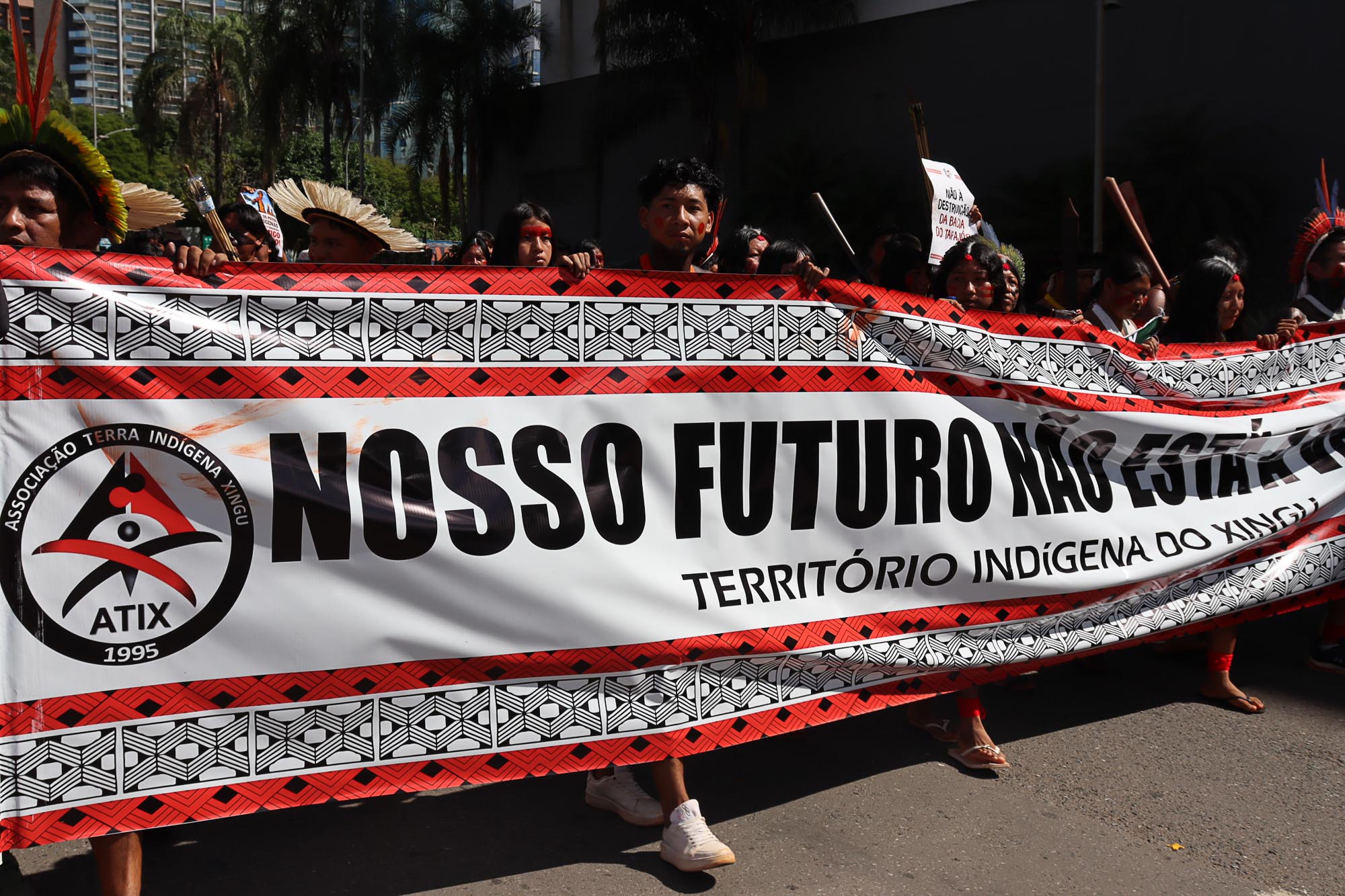 Primeira Marcha do ATL 2026 (Foto: Breno Amajunepá/ Engajamundo).