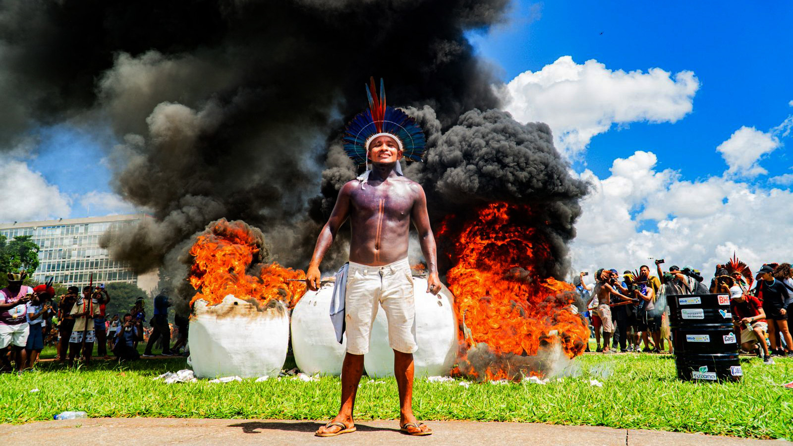Povos indígenas do Pará marcaram presença na primeira Marcha do ATL 2026 (Foto Thaigon Arapiun/Cita/ APIB).
