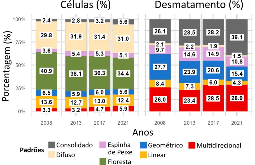 Série “Desmatamento da Amazônia: Um futuro perigoso indicado por padrões e trajetórias em um ponto crítico de destruição florestal no Brasil.”