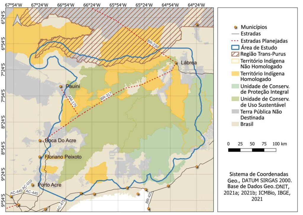 Série “Desmatamento da Amazônia: Um futuro perigoso indicado por padrões e trajetórias em um ponto crítico de destruição florestal no Brasil.”