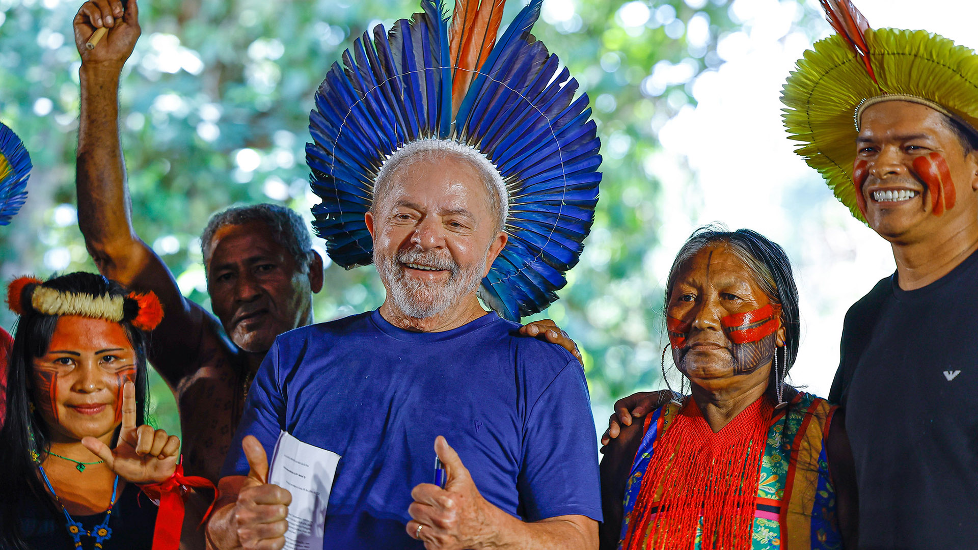 Durante a campanha de 2022, Lula se encontrou com povos da floresta em Belém  (Foto: Ricardo Stuckert/02/09/2022).